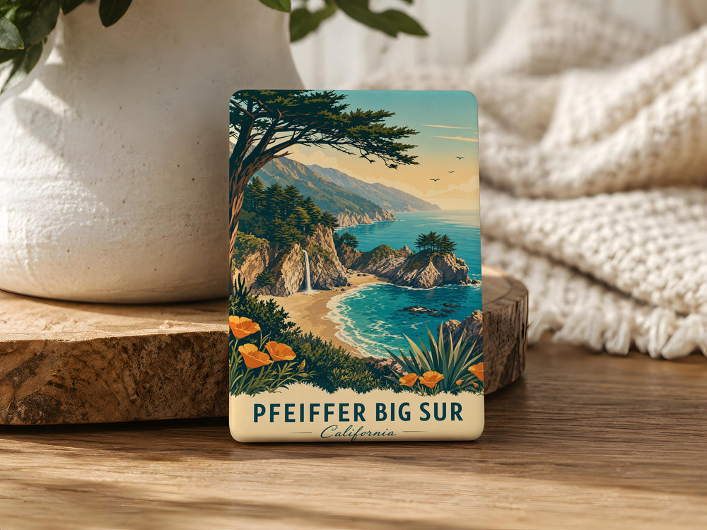 Pfeiffer Big Sur California Coastline Fridge Magnet, Big Sur Scenic Coastal Landmark Souvenir Magnet