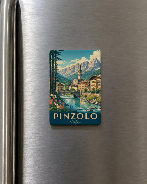 Pinzolo Italy Fridge Magnet, Pinzolo Travel Souvenir Magnet, Trentino Alto Adige Italy Landmark Magnet, Italy Vacation Keepsake