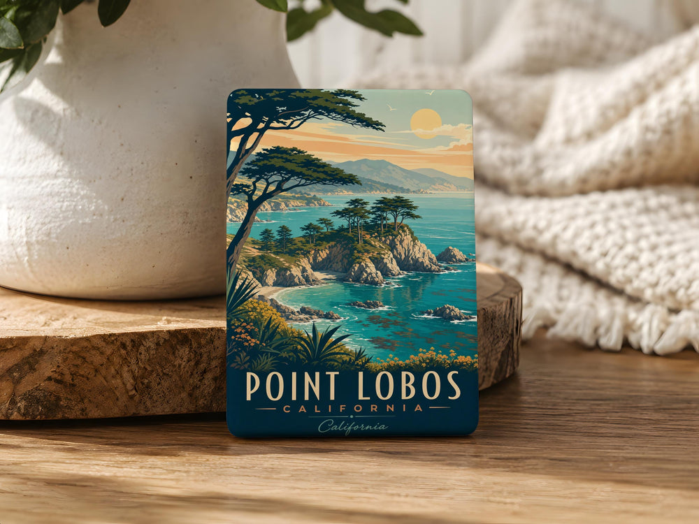 Point Lobos State Reserve Fridge Magnet, California Coastal Park Souvenir, Carmel-by-the-Sea Travel Keepsake Magnet