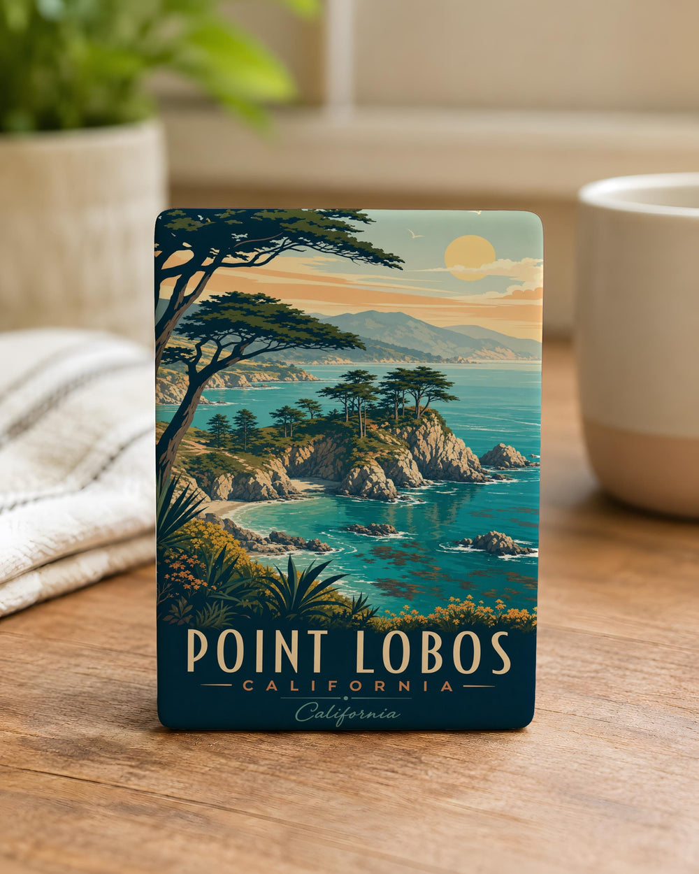 Point Lobos State Reserve Fridge Magnet, California Coastal Park Souvenir, Carmel-by-the-Sea Travel Keepsake Magnet