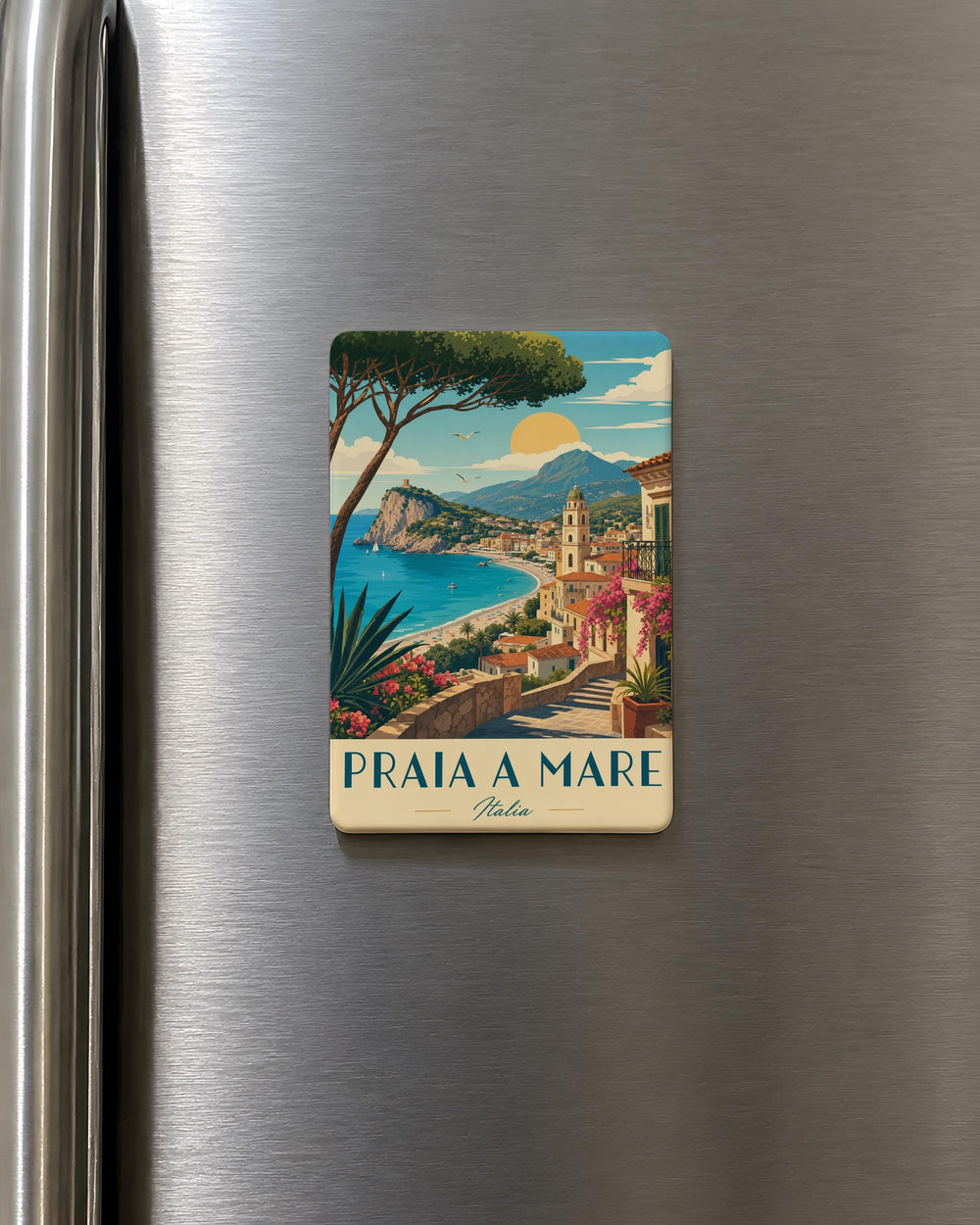 Praia a Mare Italy Fridge Magnet Coastal Town Souvenir Magnet Calabria Travel Gift Italian Seaside Vacation Keepsake