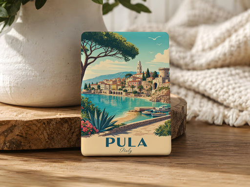 Pula Italy Fridge Magnet, Pula Croatia Travel Souvenir, Adriatic Coast Landmark Keepsake, Vacation Gift, City Memento Magnet