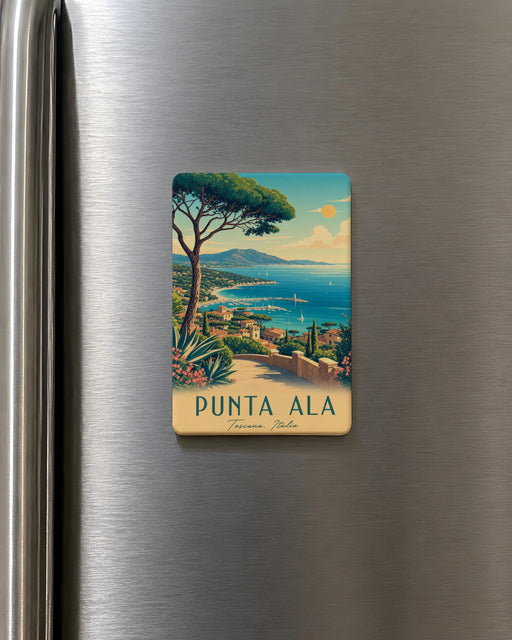 Punta Ala Fridge Magnet, Punta Ala Italy Souvenir Magnet, Coastal Tuscany Travel Keepsake Magnet