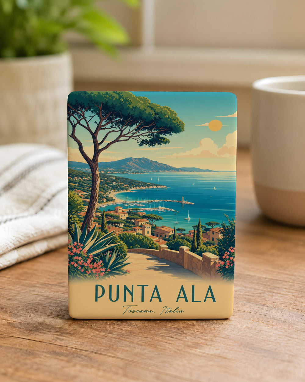 Punta Ala Fridge Magnet, Punta Ala Italy Souvenir Magnet, Coastal Tuscany Travel Keepsake Magnet