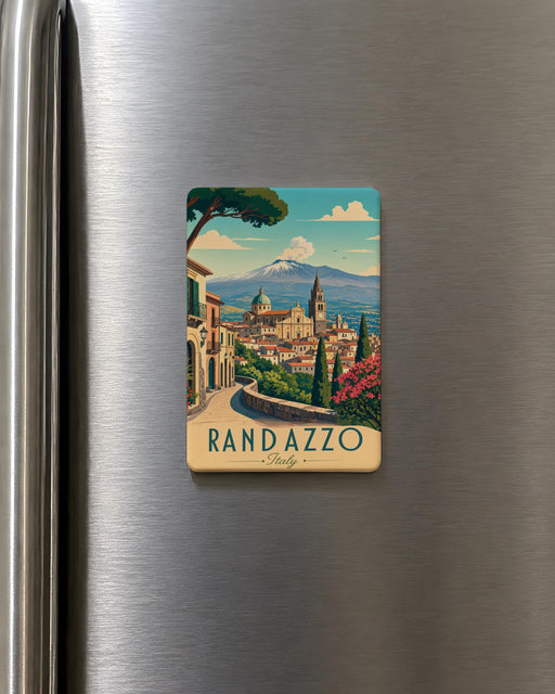 Randazzo Italy Fridge Magnet, Sicily Travel Souvenir, Italian Town Landmark Keepsake, Italy Vacation Gift, Randazzo Souvenir Magnet