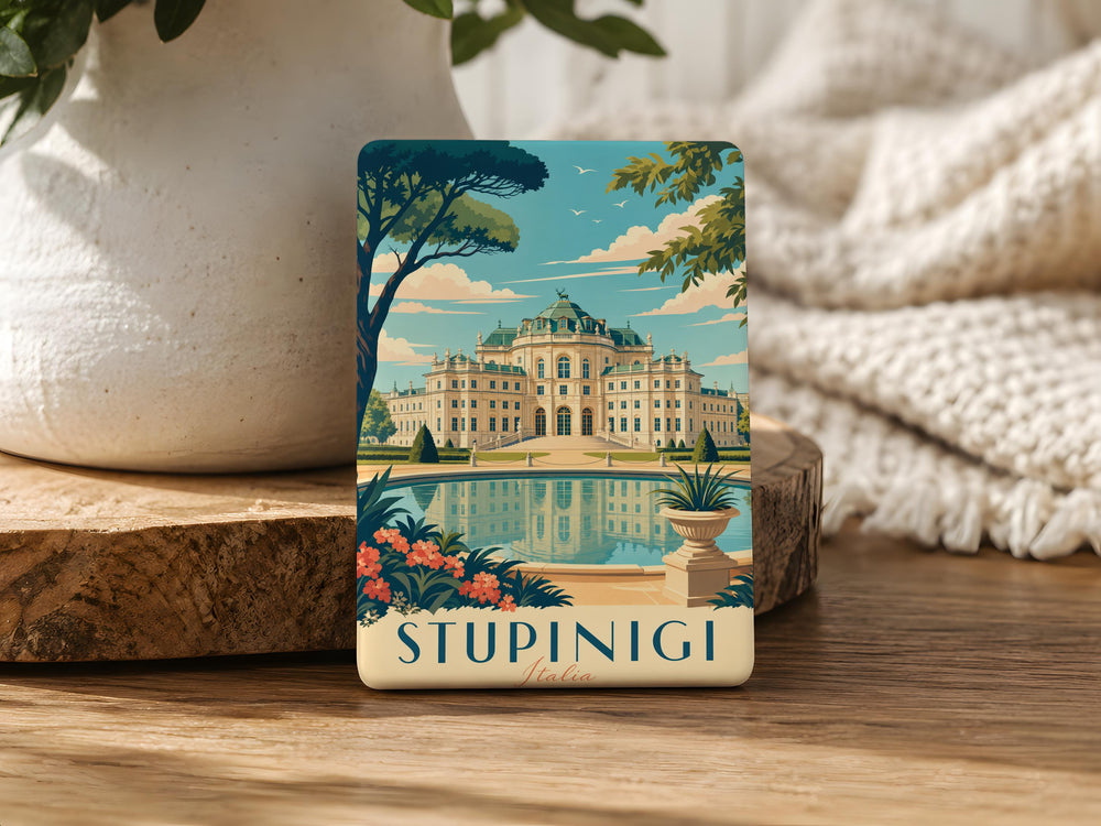 Reggia di Stupinigi Fridge Magnet, Stupinigi Palace Italy Souvenir Magnet, Turin Landmark Refrigerator Magnet