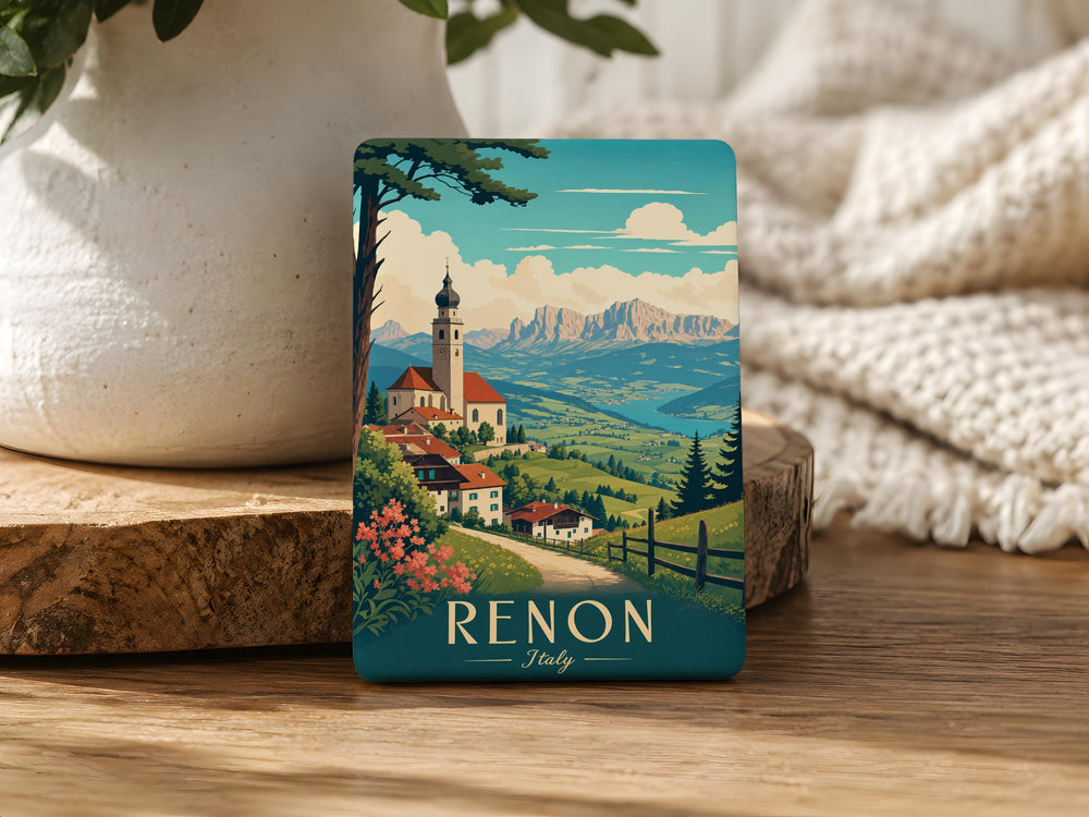 Renon Italy Fridge Magnet, Renon South Tyrol Souvenir Magnet, Italian Alps Travel Keepsake, Italy Vacation Gift
