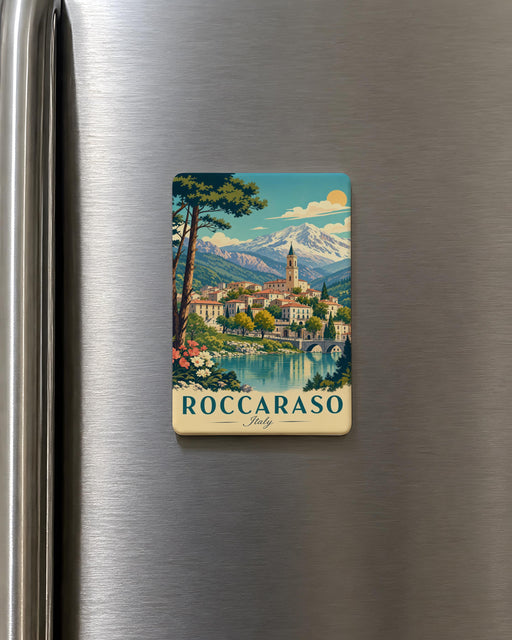 Roccaraso Italy Fridge Magnet, Abruzzo Mountain Town Souvenir Magnet, Italian Travel Keepsake, Roccaraso Vacation Gift