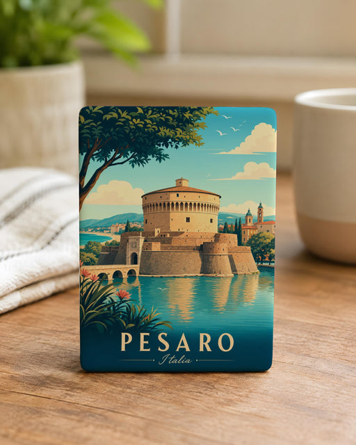 Rocca Costanza Pesaro Italy Castle Fortress Fridge Magnet Souvenir Travel Landmark Magnet Gift