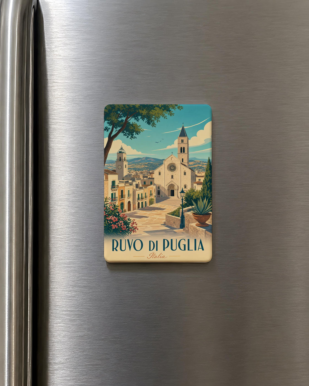 Ruvo di Puglia Italy Fridge Magnet, Ruvo di Puglia Souvenir Magnet, Italian Town Travel Keepsake Magnet