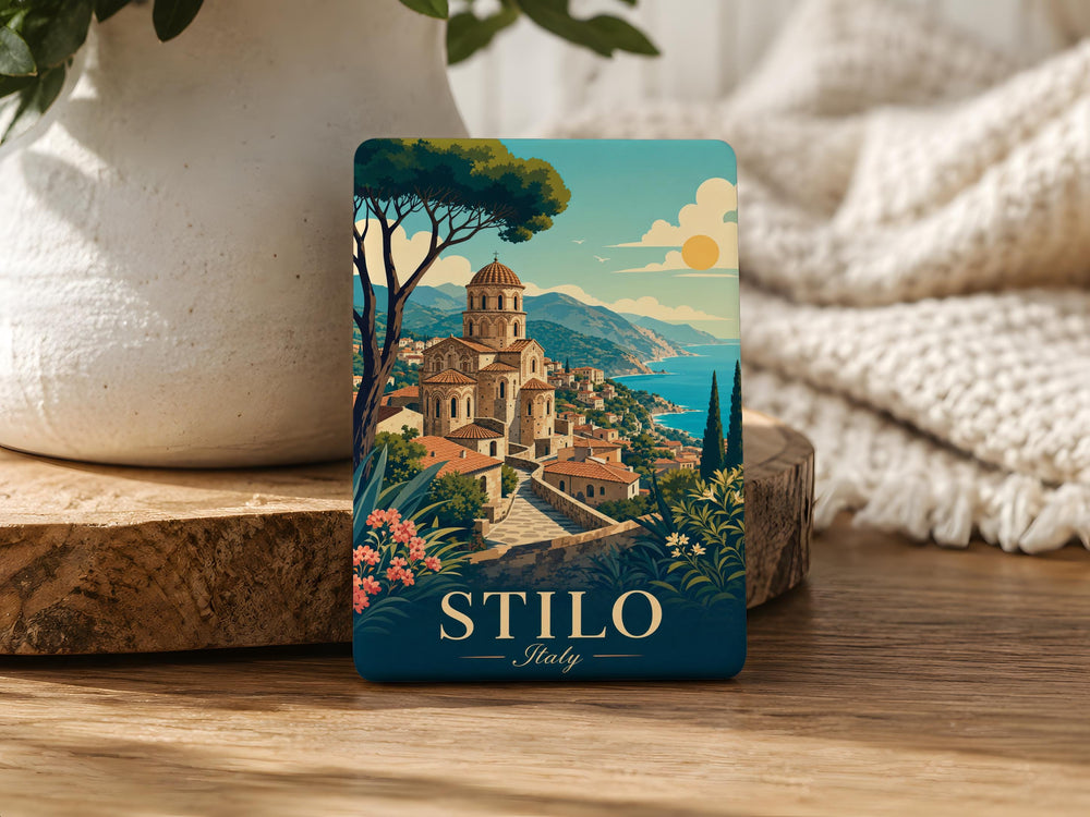 Stilo Italy Fridge Magnet, Stilo Calabria Souvenir Magnet, Italian Village Travel Keepsake, Italy Trip Gift, Refrigerator Magnet