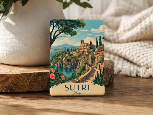 Sutri Italy Fridge Magnet, Sutri Lazio Souvenir Magnet, Historic Italian Town Travel Gift, Italy Landmark Keepsake Magnet