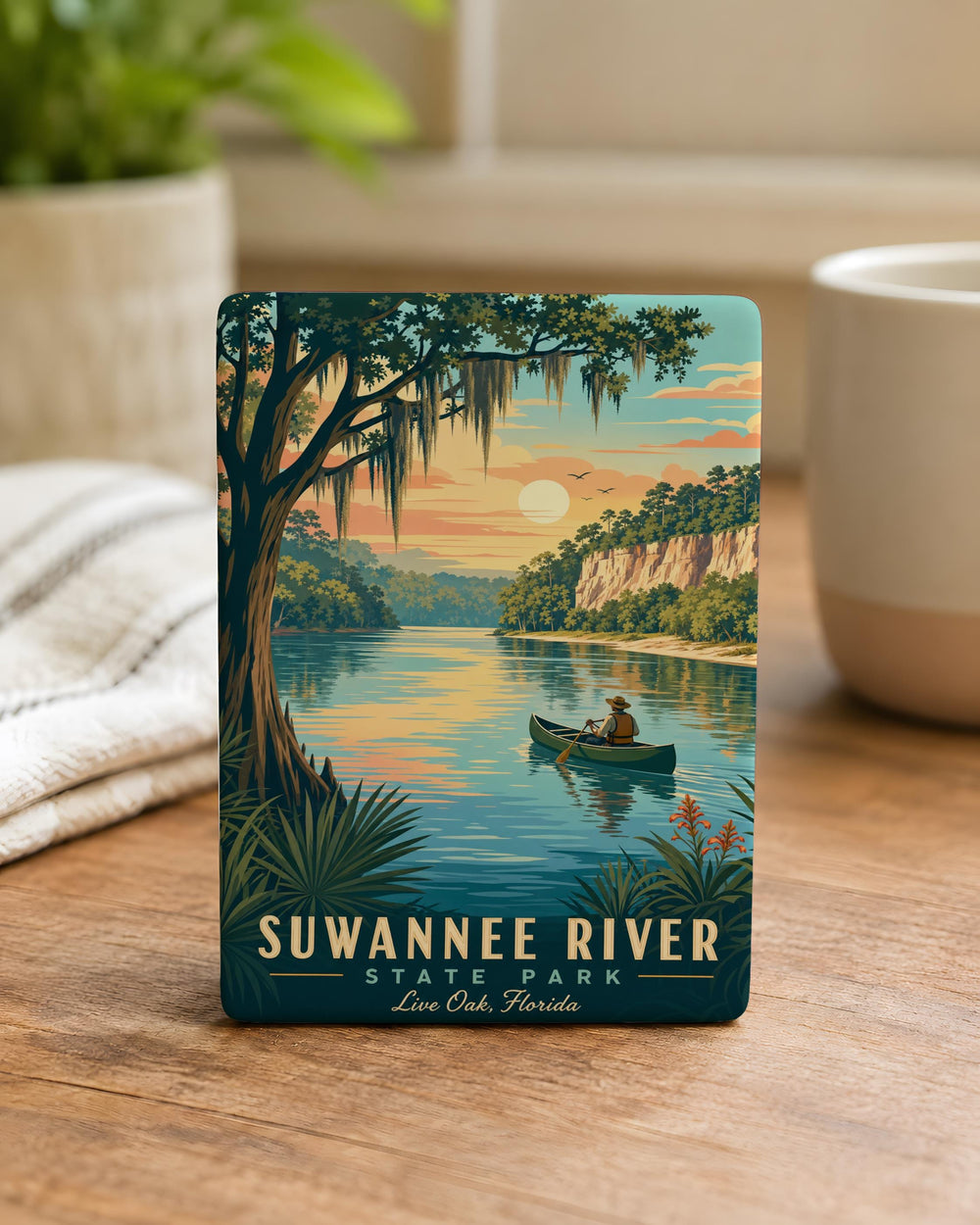 Suwannee River State Park Fridge Magnet, Florida State Park Souvenir, Suwannee River Travel Gift, Outdoor Adventure Magnet