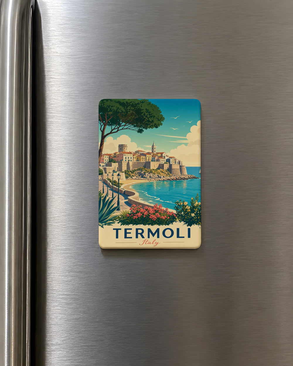 Termoli Italy Fridge Magnet, Termoli Travel Souvenir Magnet, Italian Coastal Town Gift, Termoli Landmark Keepsake Magnet