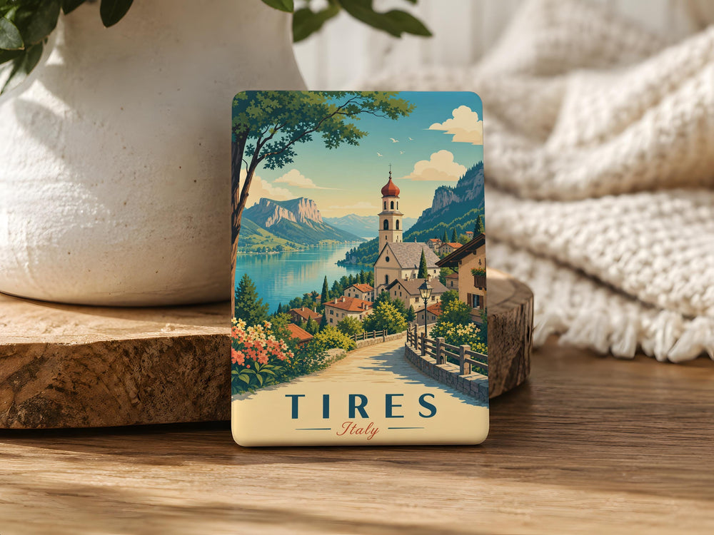 Tires Italy Fridge Magnet, Italian Tire Shop Travel Souvenir Magnet, Italy Road Trip Gift, Auto Enthusiast Kitchen Magnet
