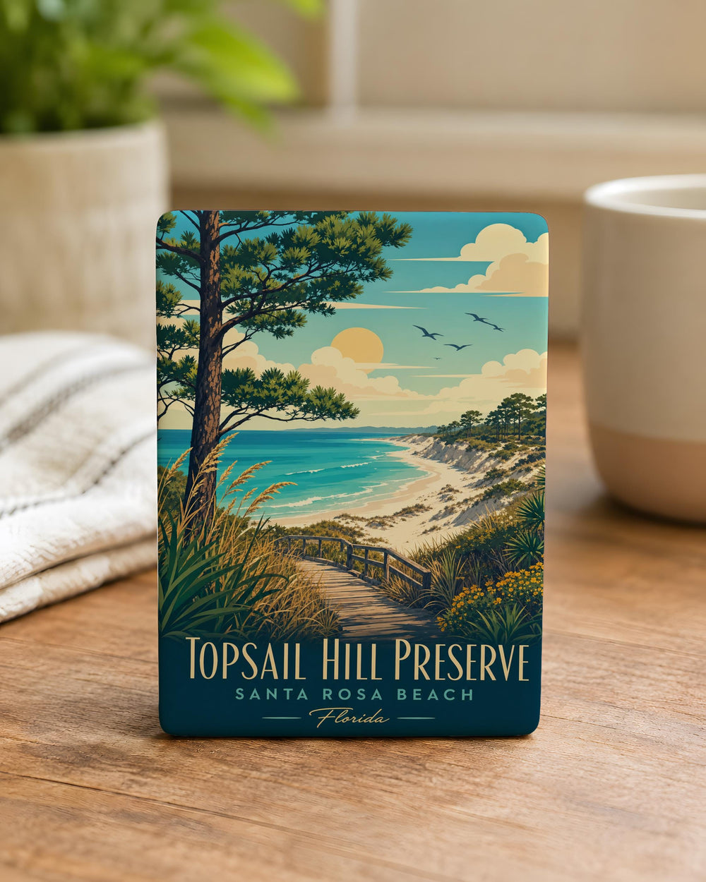 Topsail Hill Preserve Fridge Magnet, Florida State Park Souvenir, Nature Trail Keepsake, Camping Hiking Gift
