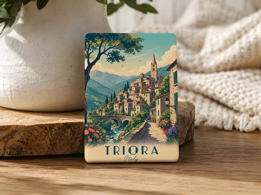 Triora Italy Fridge Magnet, Triora Village Souvenir Magnet, Italian Travel Keepsake, Liguria Italy Landmark Magnet