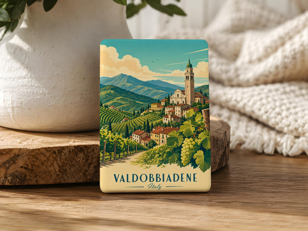 Valdobbiadene Italy Fridge Magnet, Valdobbiadene Souvenir Magnet, Italian Town Travel Keepsake Magnet