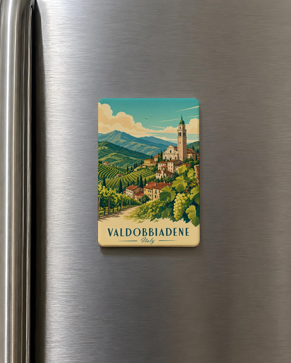 Valdobbiadene Italy Fridge Magnet, Valdobbiadene Souvenir Magnet, Italian Town Travel Keepsake Magnet