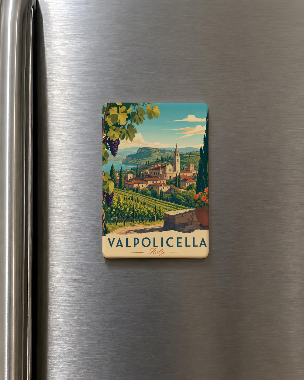 Valpolicella Italy Fridge Magnet, Valpolicella Travel Souvenir Magnet, Italian Wine Region Kitchen Magnet, Italy Gift