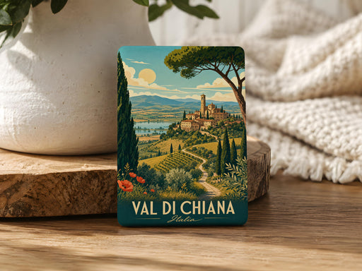 Val di Chiana Fridge Magnet, Tuscany Italy Travel Souvenir Magnet, Valdichiana Landscape Keepsake, Italian Countryside Gift