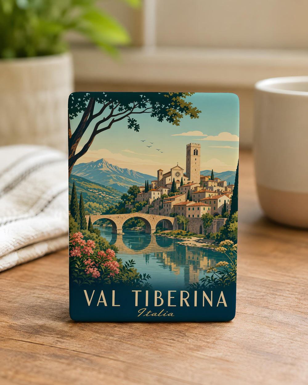 Val Tiberina Fridge Magnet, Tuscany Italy Valley Souvenir Magnet, Italian Countryside Travel Gift, Val Tiberina Keepsake Magnet