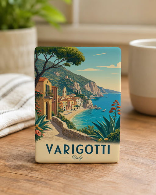 Varigotti Italy Fridge Magnet, Varigotti Village Souvenir Magnet, Italian Riviera Travel Gift, Liguria Coast Magnet