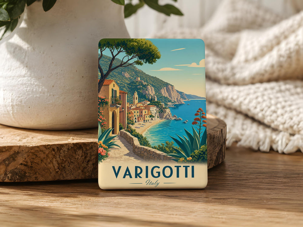 Varigotti Italy Fridge Magnet, Varigotti Village Souvenir Magnet, Italian Riviera Travel Gift, Liguria Coast Magnet