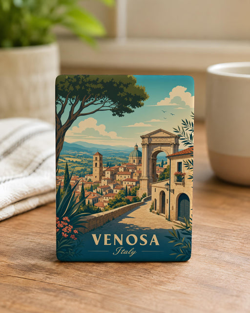 Venosa Italy Fridge Magnet, Venosa Travel Souvenir Magnet, Italy City Landmark Refrigerator Magnet, Italian Vacation Keepsake Gift