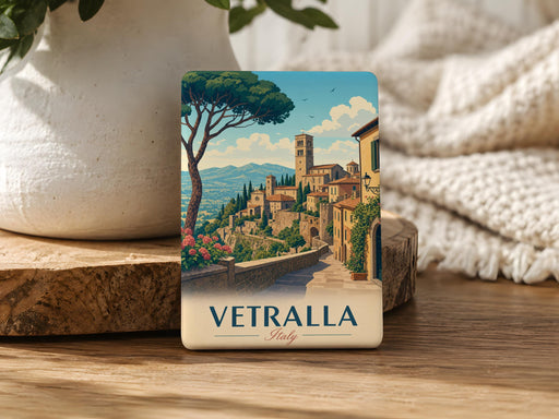 Vetralla Italy Fridge Magnet, Vetralla Souvenir Magnet, Lazio Italy Travel Gift, Italian Town Landmark Magnet, Italy Vacation Keepsake