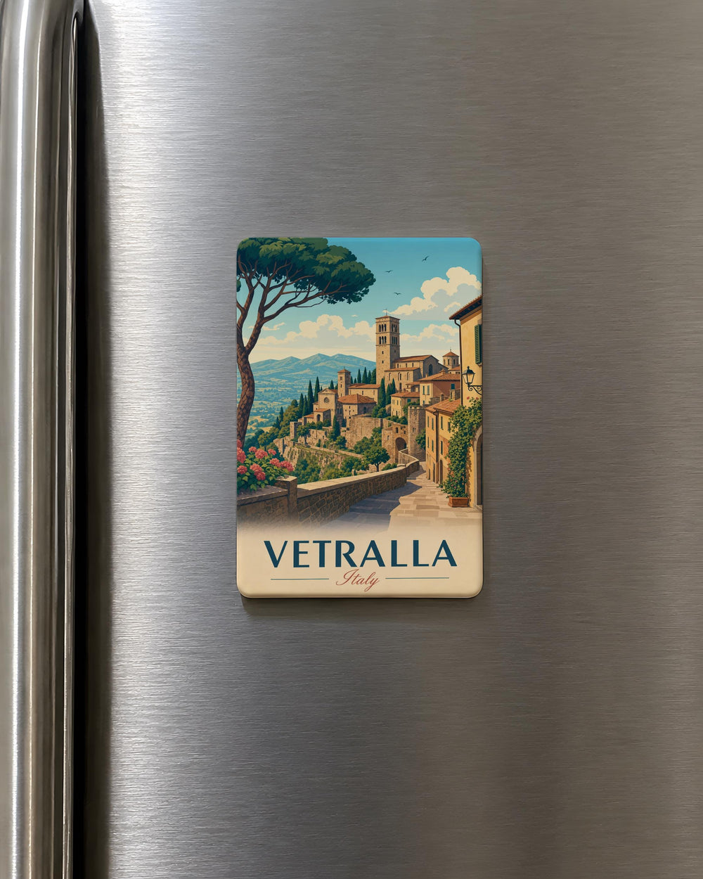 Vetralla Italy Fridge Magnet, Vetralla Souvenir Magnet, Lazio Italy Travel Gift, Italian Town Landmark Magnet, Italy Vacation Keepsake