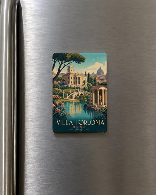 Villa Torlonia Rome Fridge Magnet, Villa Torlonia Park Landmark Souvenir Magnet, Rome Italy Travel Keepsake Magnet