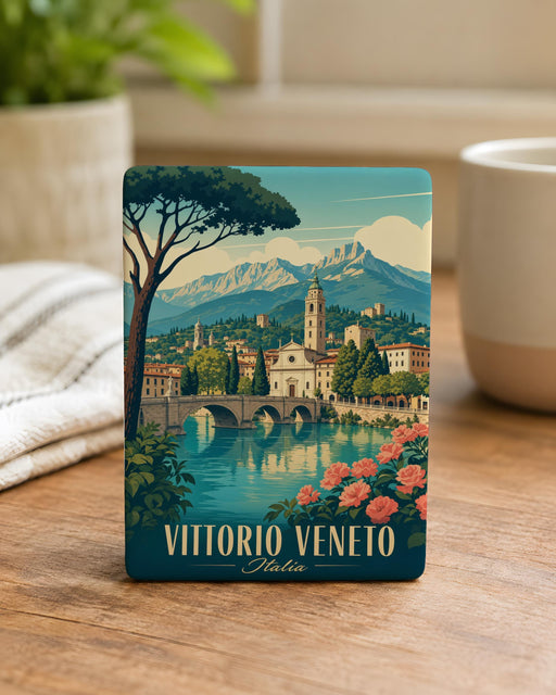 Vittorio Veneto Fridge Magnet, Vittorio Veneto Italy Souvenir Magnet, Vittorio Veneto Travel Gift, Italian Town Keepsake Magnet