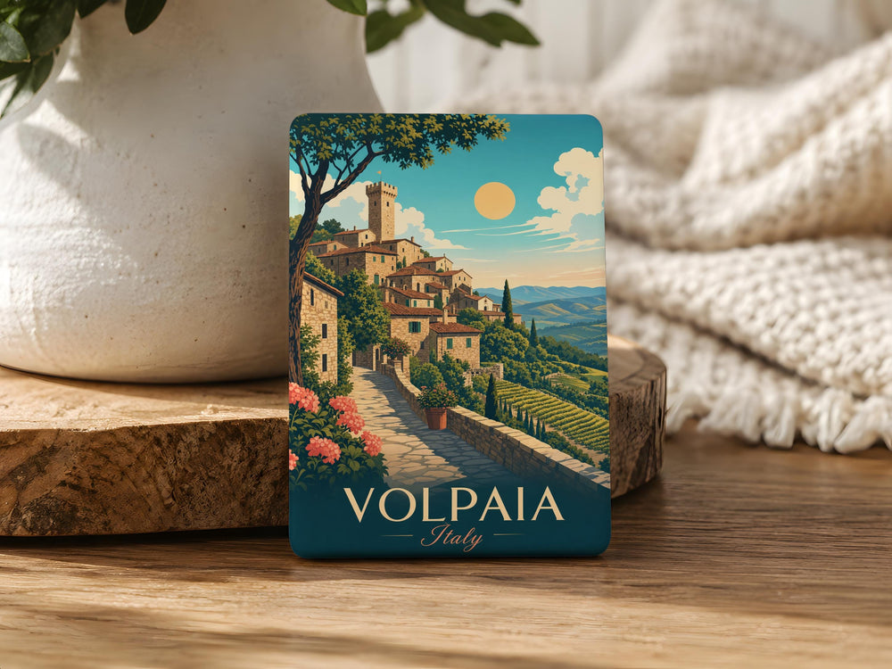 Volpaia Italy Fridge Magnet, Volpaia Village Souvenir, Tuscany Travel Gift, Italian Countryside Keepsake Magnet