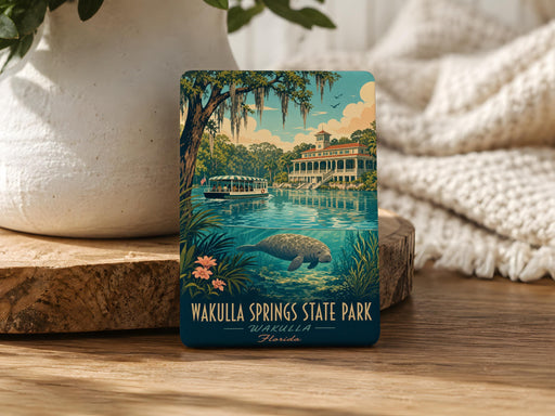 Wakulla Springs State Park Fridge Magnet, Florida Nature Souvenir, Spring Water Wildlife Travel Keepsake Magnet