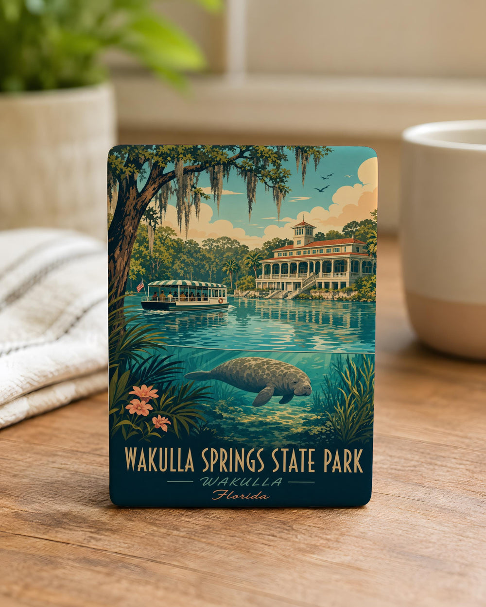 Wakulla Springs State Park Fridge Magnet, Florida Nature Souvenir, Spring Water Wildlife Travel Keepsake Magnet