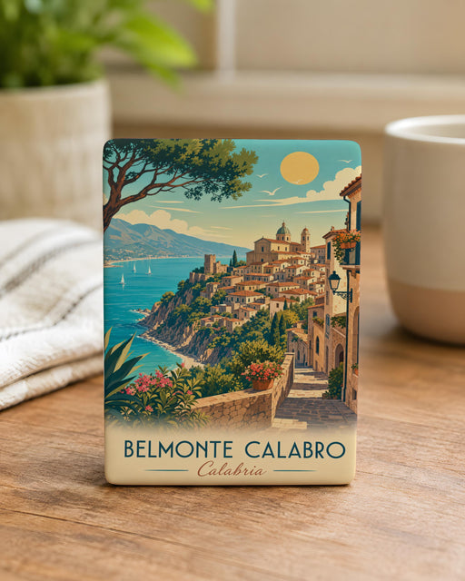 Belmonte Calabro Italy Fridge Magnet, Belmonte Calabro Souvenir Magnet, Calabria Travel Keepsake Magnet