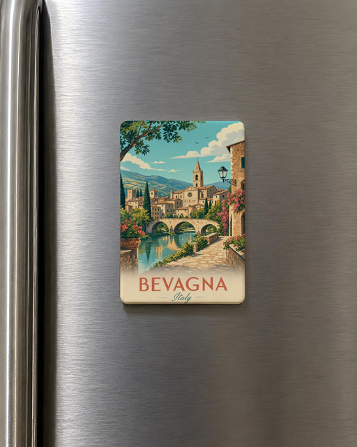 Bevagna Italy Fridge Magnet, Bevagna Umbria Souvenir Magnet, Italian Travel Keepsake, Bevagna Town Landmark Gift