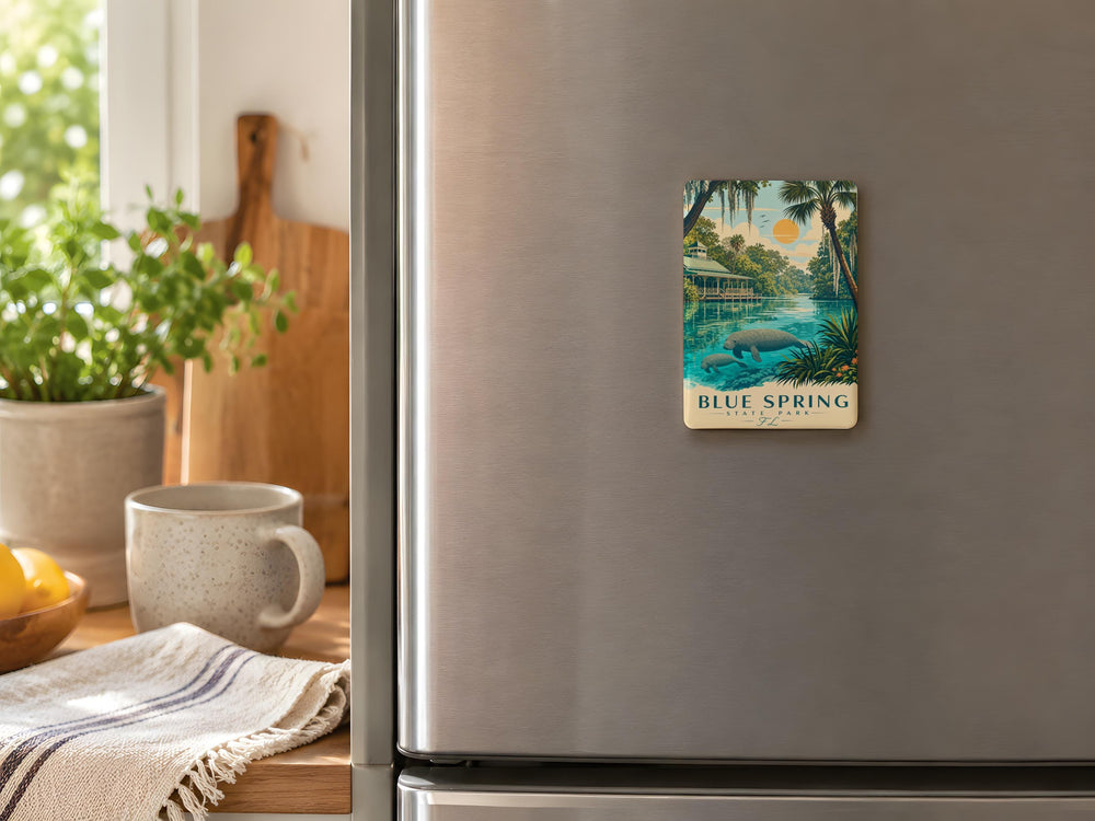 Blue Spring State Park Florida Fridge Magnet, Blue Spring State Park Souvenir Magnet, Florida State Park Travel Magnet