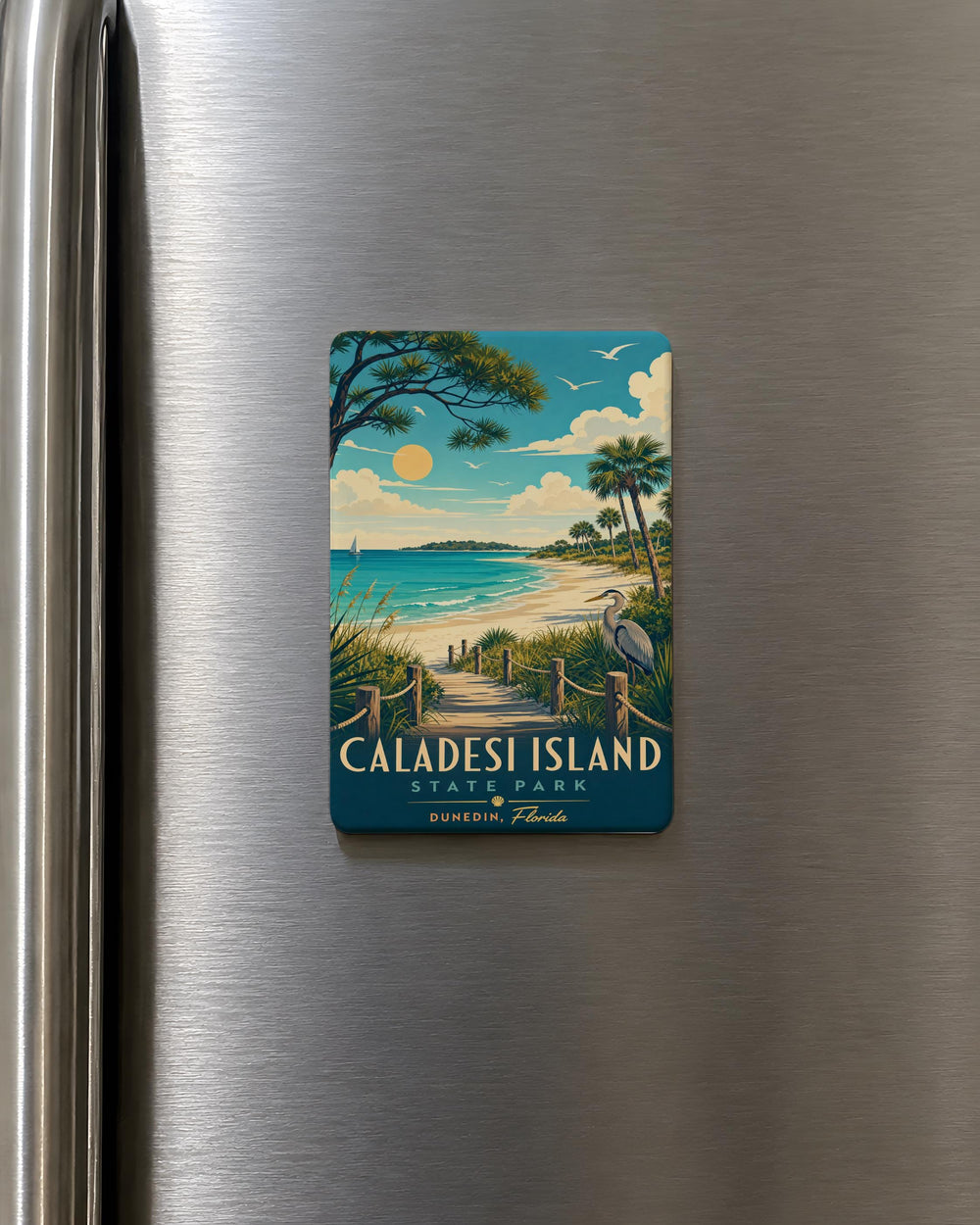 Caladesi Island State Park Fridge Magnet, Florida Beach Nature Souvenir, Coastal Travel Keepsake, State Park Gift