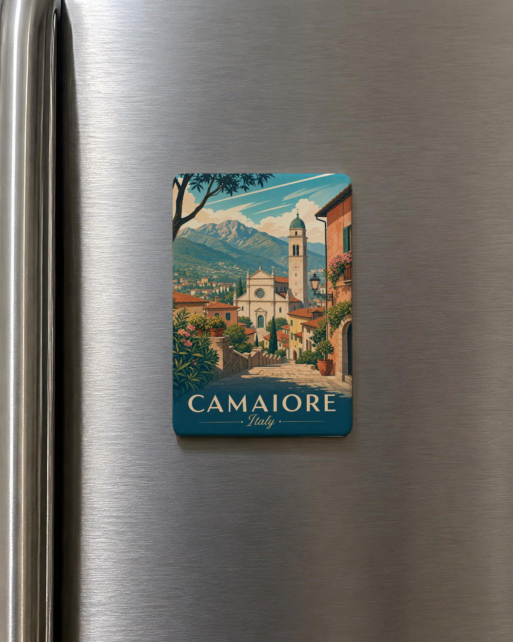 Camaiore Italy Fridge Magnet, Camaiore Tuscany Souvenir Magnet, Italian Travel Gift, Camaiore Town Keepsake Magnet