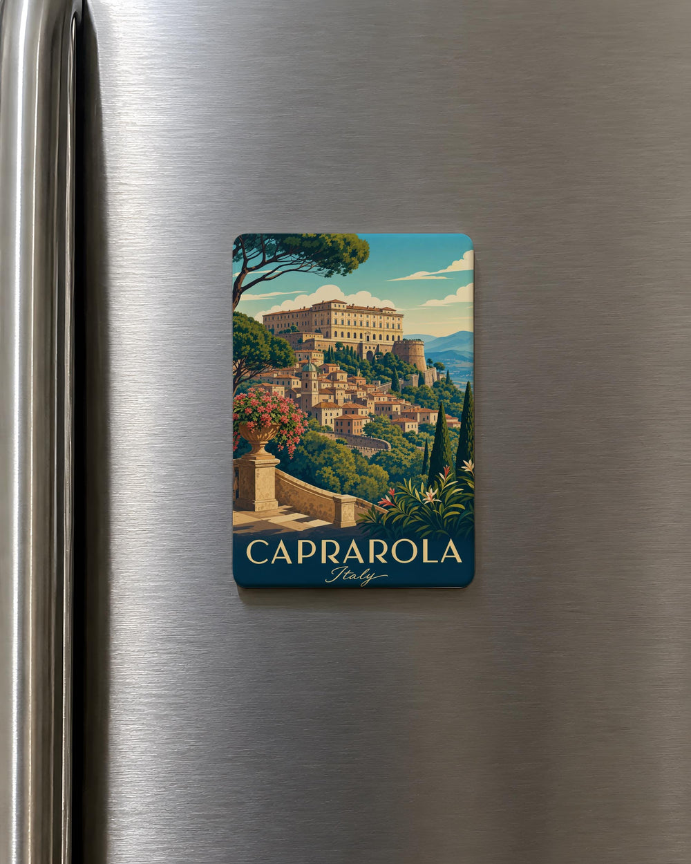 Caprarola Italy Fridge Magnet, Caprarola Travel Souvenir Magnet, Italian Town Landmark Keepsake Magnet, Lazio Italy Gift