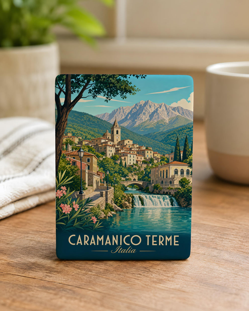 Caramanico Terme Italy Fridge Magnet, Travel Souvenir Magnet, Abruzzo Destination Keepsake Magnet