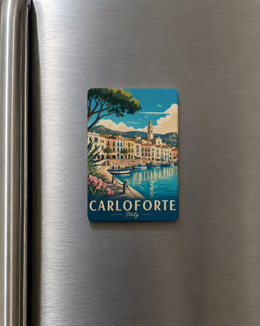 Carloforte Italy Fridge Magnet, Sardinia Souvenir Magnet, Carloforte Travel Keepsake, Italian Coastal Town Magnet