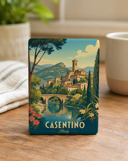 Casentino Italy Fridge Magnet, Casentino Tuscany Souvenir Magnet, Italian Travel Gift, Casentino Valley Landmark Magnet