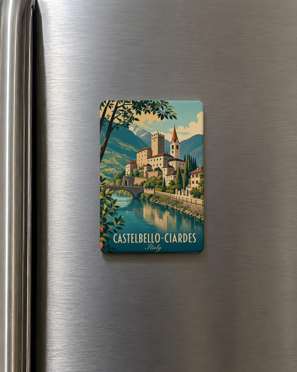 Castelbello-Ciardes Italy Fridge Magnet, South Tyrol Travel Souvenir Magnet, Castelbello-Ciardes Destination Keepsake Magnet