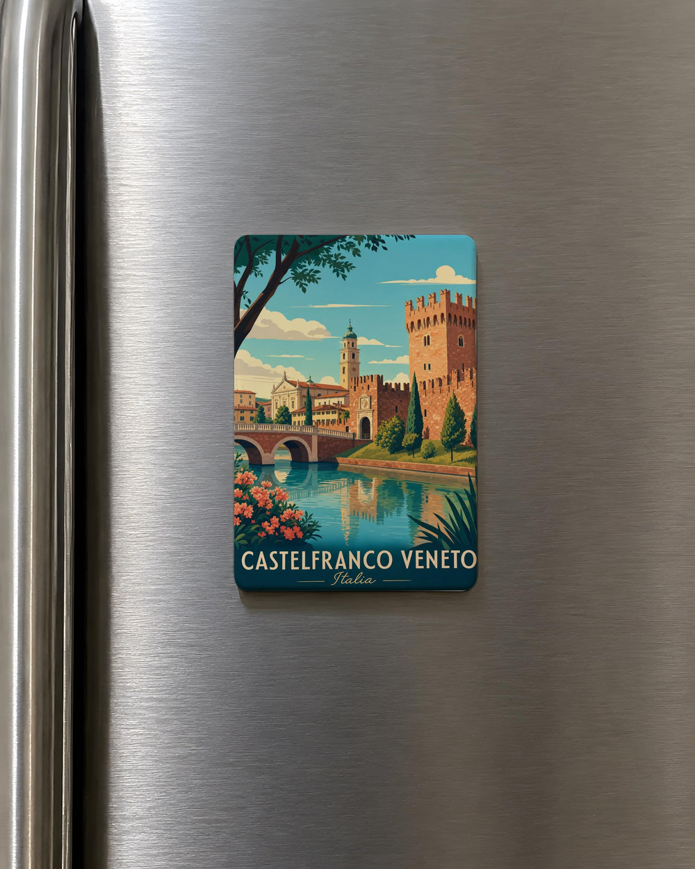 Castelfranco Veneto Italy Fridge Magnet, Castelfranco Veneto Souvenir Magnet, Italian Travel Keepsake Magnet