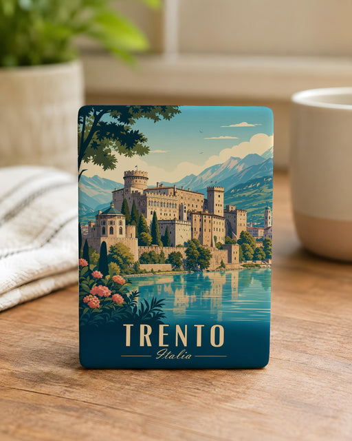 Castello del Buonconsiglio Trento Fridge Magnet, Italy Castle Landmark Souvenir Magnet, Trento Travel Gift, Italian Heritage Decor
