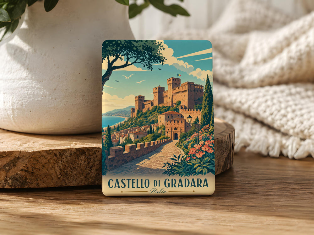 Castello di Gradara Fridge Magnet, Gradara Castle Italy Souvenir Magnet, Medieval Fortress Travel Keepsake Gift