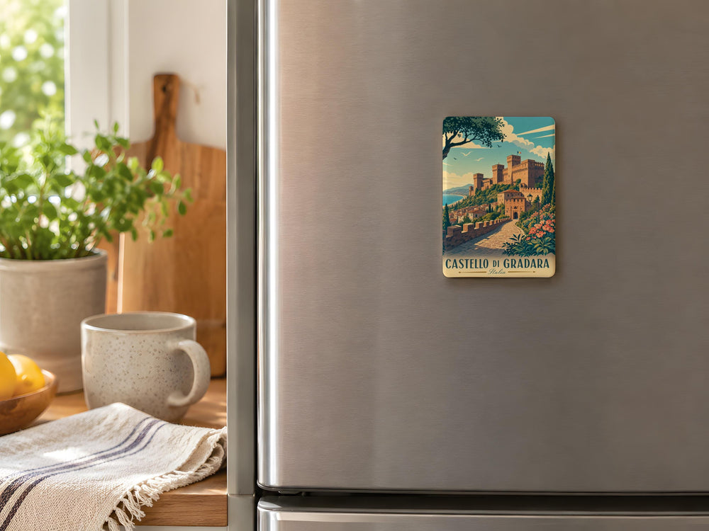 Castello di Gradara Fridge Magnet, Gradara Castle Italy Souvenir Magnet, Medieval Fortress Travel Keepsake Gift